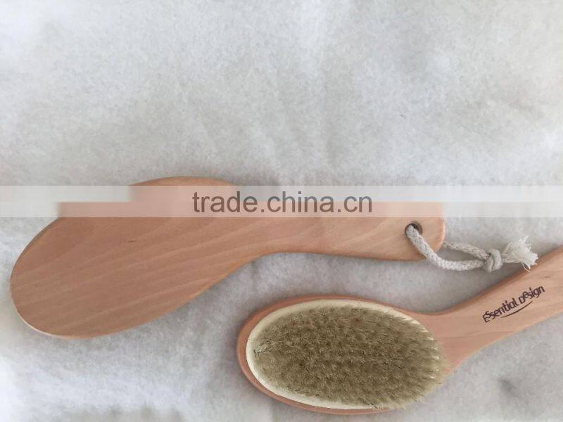 High quality wooden design pure boar bristle beard brush