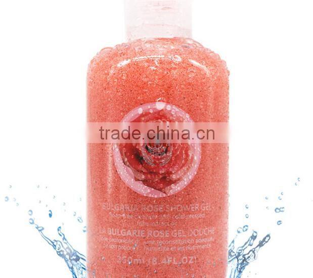 Nature extract jasmine/starwberry/lemon/blueberry/rose /pinch/aloe /vanilla Skin Whitening Shower Gel
