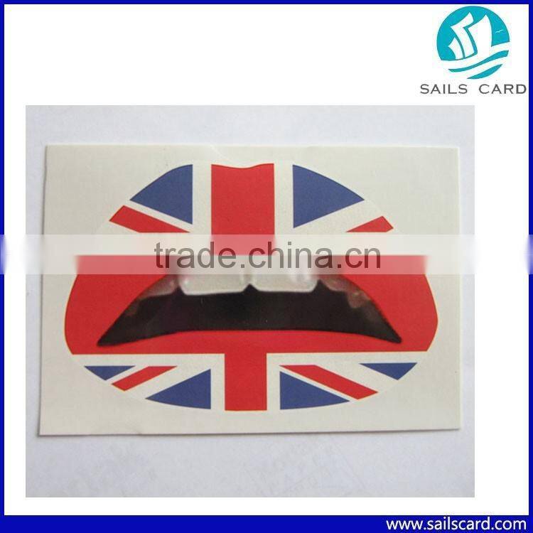 Colorful Rainbow Design Lip sticker with non-toxic ink for Girls