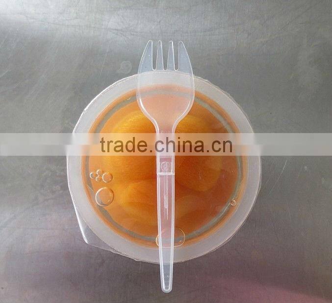 Canned fresh fruits plastic cup