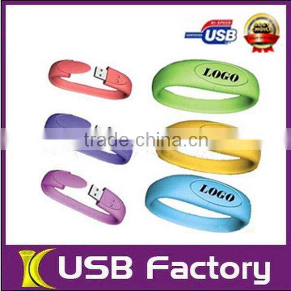 In stock usb flash drive bracelet usb drive 64GB