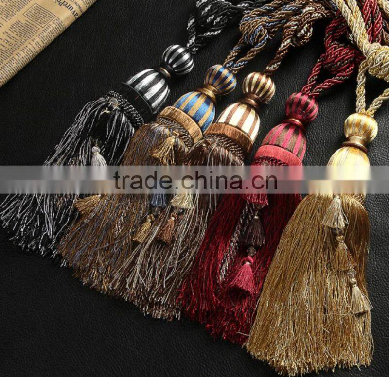 New fashion elegant curtain accessory tiebacks with cord
