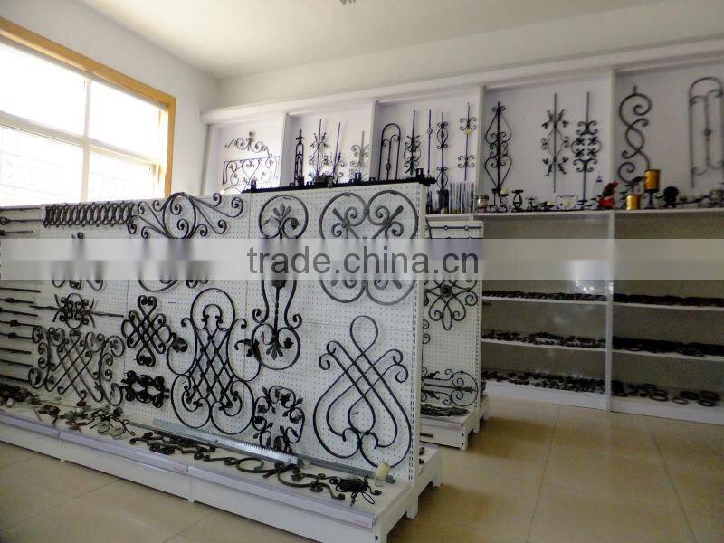 decorated stair parts,wrought iron post caps