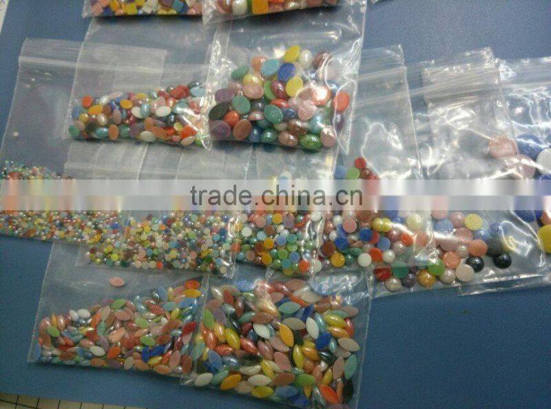 half pearl ceramic beads hot-fix for garment clothing shoes can resist high temperate