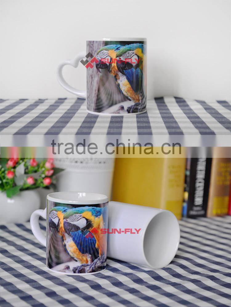 11oz Heart Handle Mug