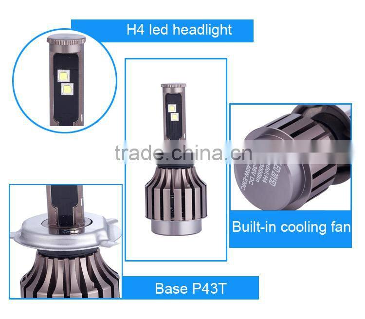 hot sale high brightness 6000K H4 car led headlight