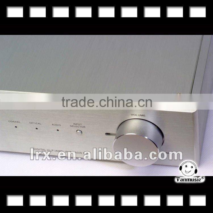 LONG GREEN D5 HIFI digital amplifier coaxial input 21BIT 192KHZ & Remote control Silver