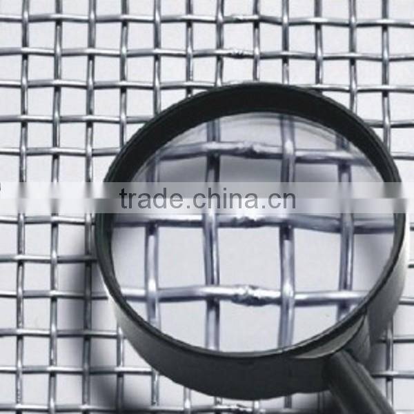 High tensile and high sieve net rate Woven crimped galvanize iron wire mesh for sale