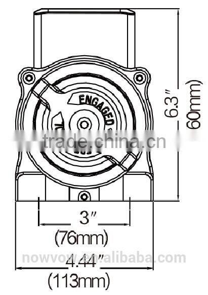 Mini 12V electric winch NVT3500, mini portable winch, atv winch