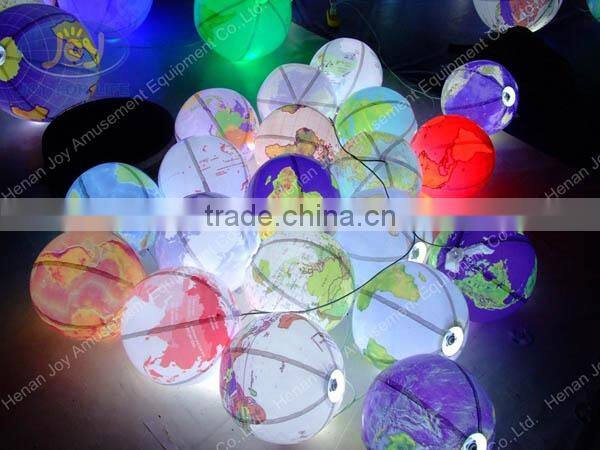 Gorgeous flashing parth decoration earth design led light balloons