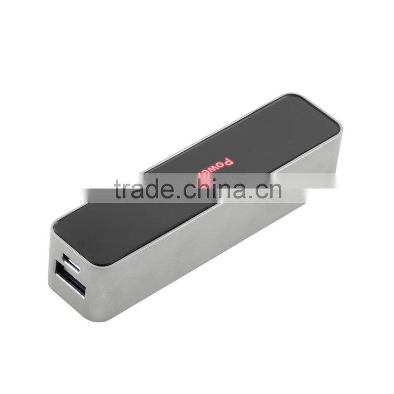 Custom company logo promotion gifts 2600mah fashion usb power bank