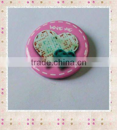 tinplate badge with safety butterfly clutch