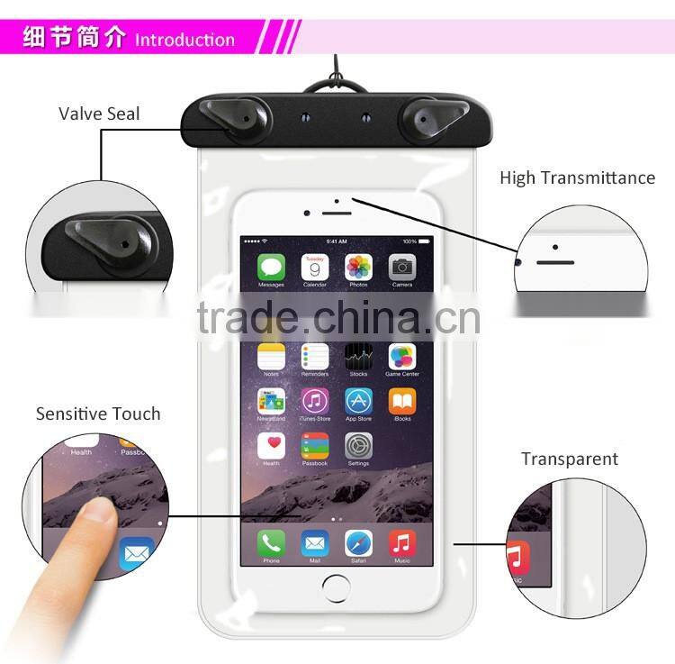 High Quality PVC Cute Cartoon Logo Print Waterproof Phone Bag