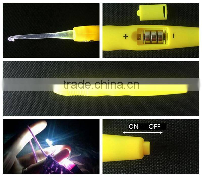 Crochet Lite Crochet Hooks, Size C/2.5mm, Yellow