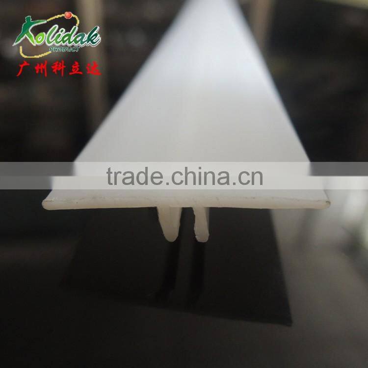 Guangzhou T shape ABS plastic profile extrusion Coupling parts Bottom