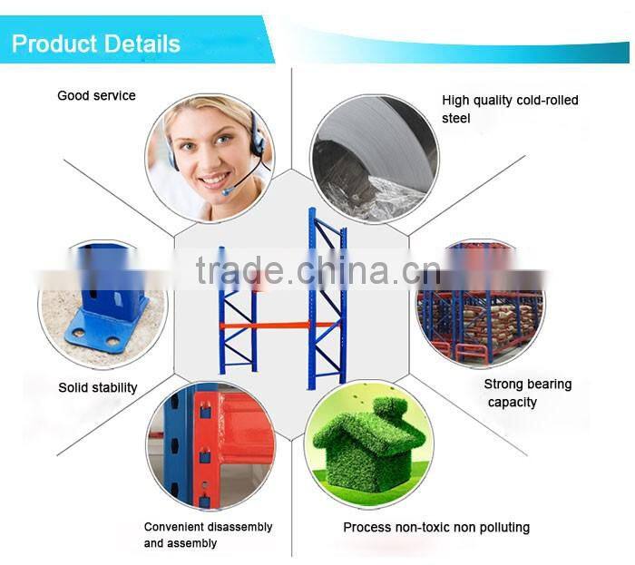 Adjustable warehouse storage steel panel heavy duty rack system