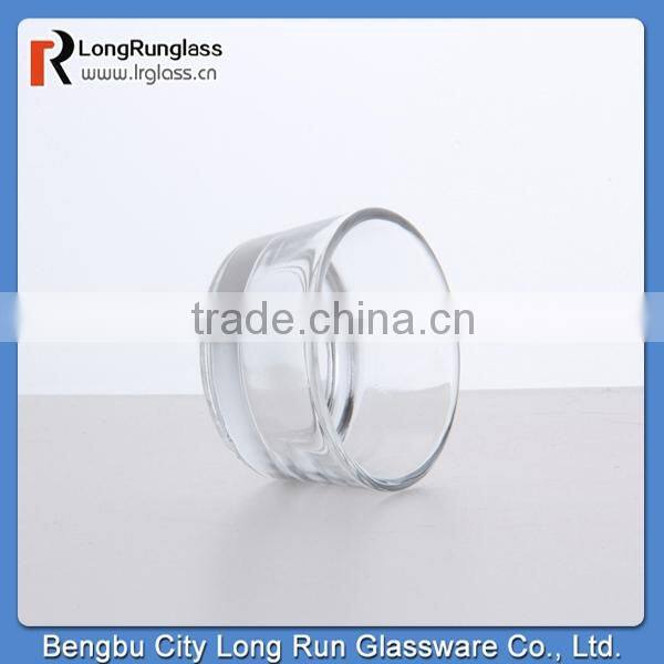 LongRun 2015 simple design high white Glass Candle Holders For wedding centrepiece wholesale