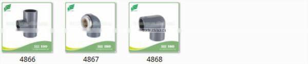 CPVC ASTM2846 equal tee pipe and fittings valves for cold and hot water supplying