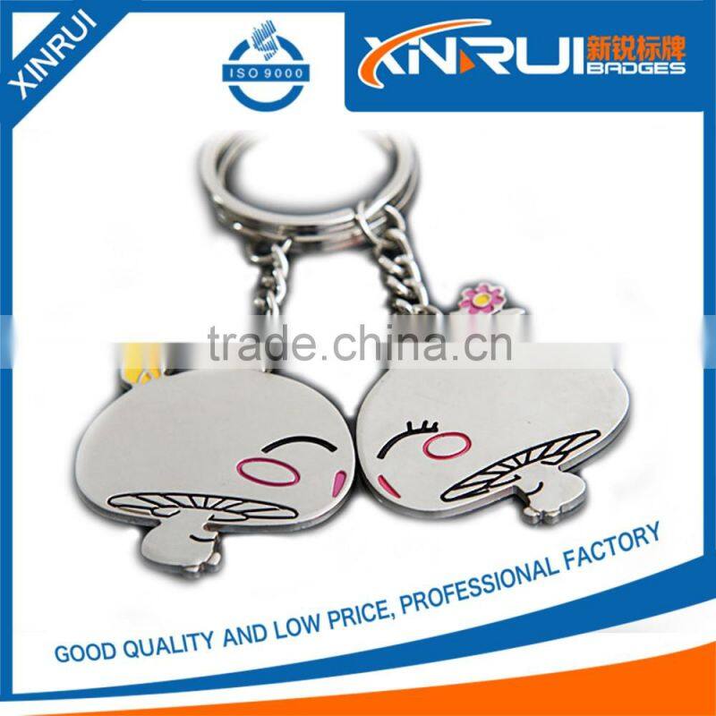 2016 new beautiful design high quality cheap custom metal keychain