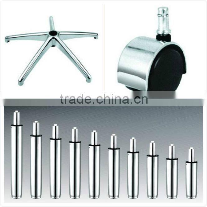 Fabric swivle office Computer chair with pp armrest and nylon base