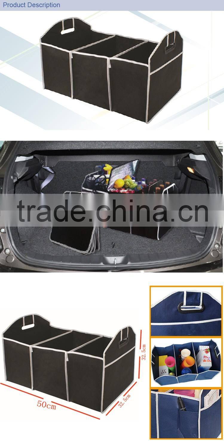 Foldable Car Storage Box Folding fabric Car Trunk Organizercar trunk organizer box