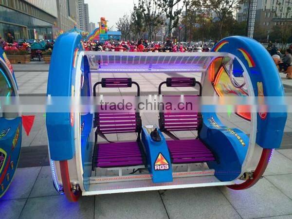 Outdoor amusement equipment luxury car electric happy le bar car for adults