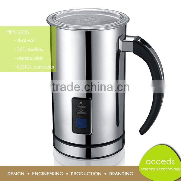 GS/CE/ERP/LFGB/ROHS/ETL/CB Certificated Automatic Electric Coffee Foam Maker