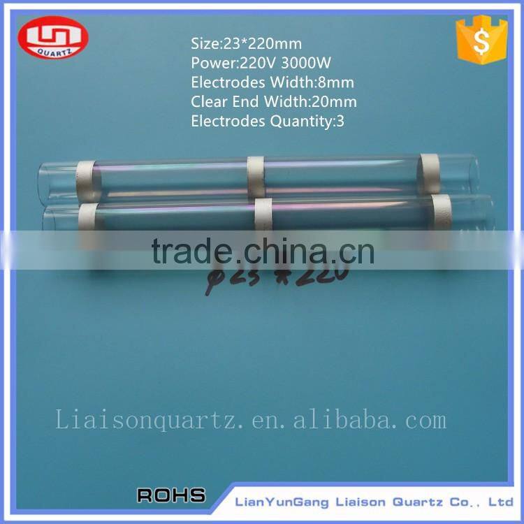 Isolation of water and electric quartz heating glass tube