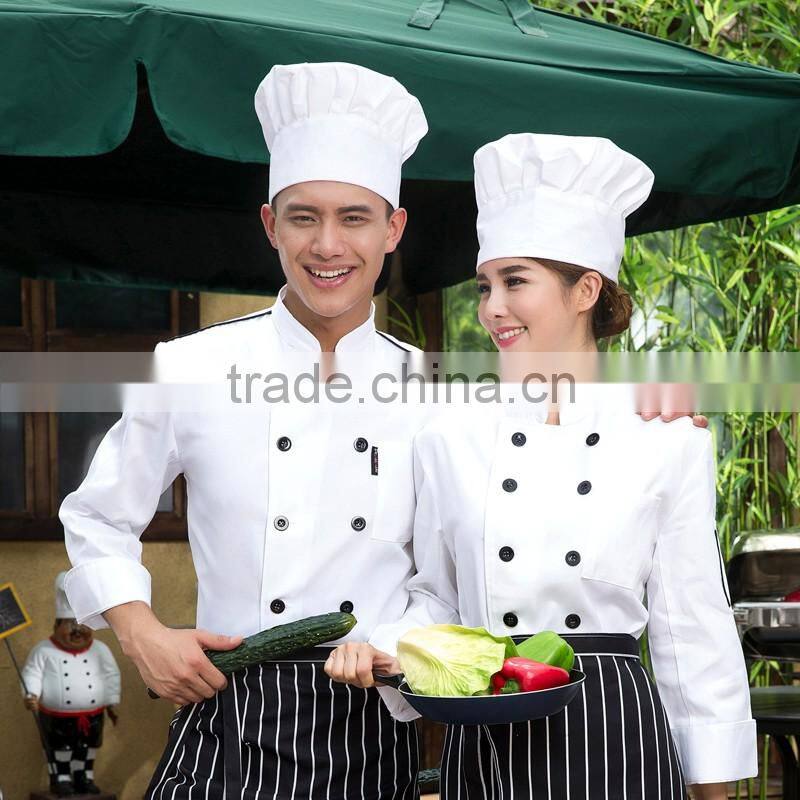 Black customized with good quality double breasted chef mascot costume