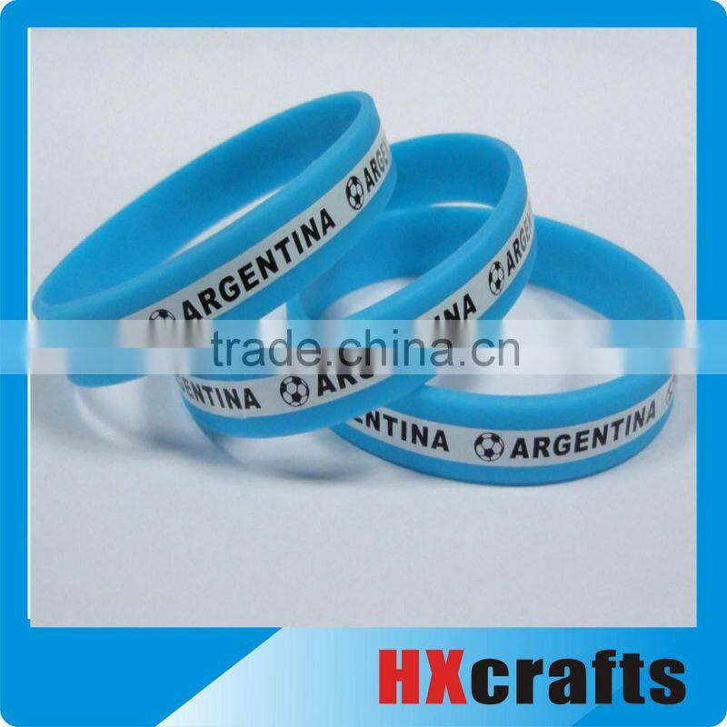 Beautiful design cheap silicon rainbow wristbands free sample