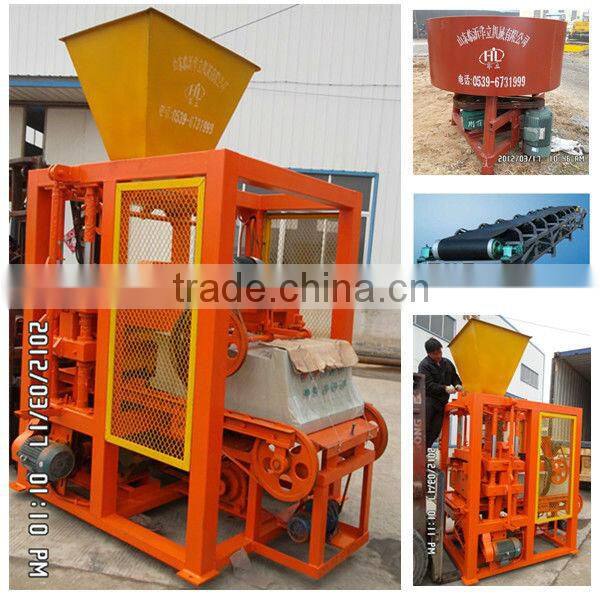 QHL4-25 china low cost hollow block machine for Argentina