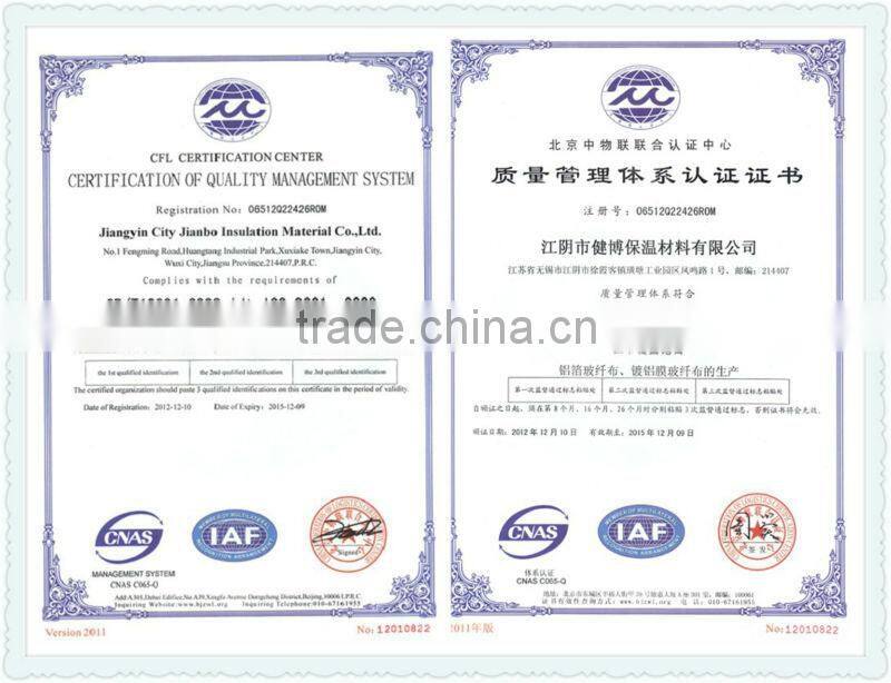 Attic insulation materials,fiberglass cloth coated aluminium foil