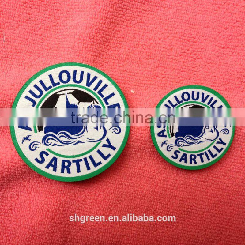 nice merrow border woven patch with iron on backing