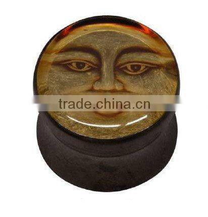 UV acrylic cherry amber ear plug smile body piercing jewelry