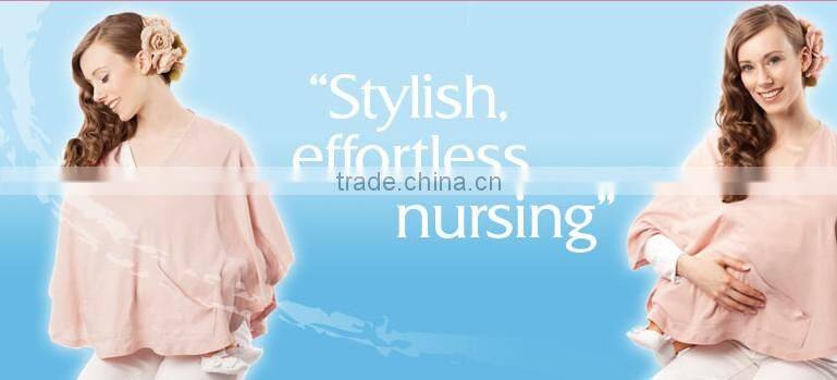 Custom heavy cotton brushed plain easy wear fashion nursing cover top