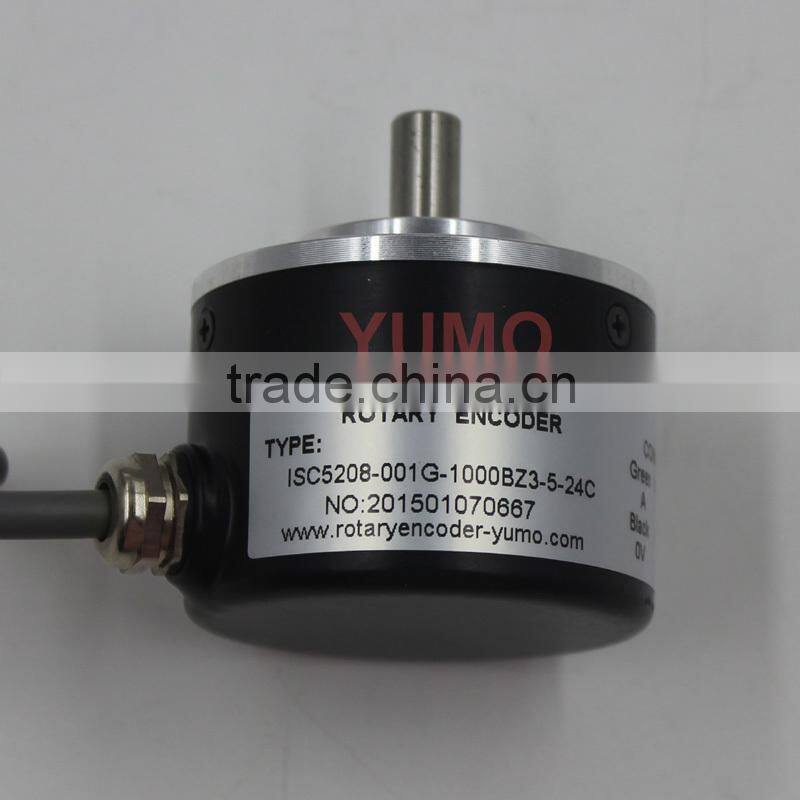 ISC5208 1000 phase CNC system Machine Solid shaft encoder optical price incremental rotary encoder