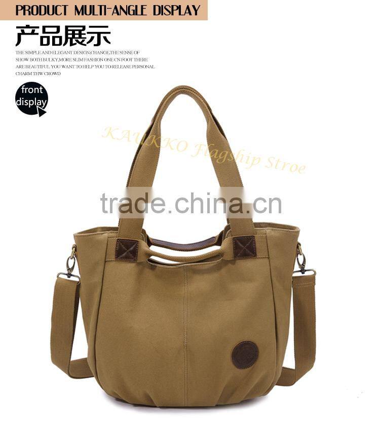 Nice Lady Handbag Women Shoulder Bag Fashion Pattern Shoulder Bag Canvas Wholesale Tote Bag Fashion Handbag 3 Colors