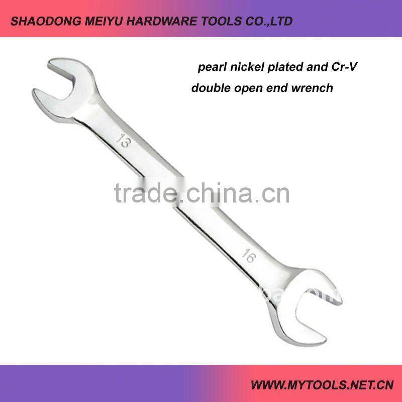 Satin Finish double open end wrench spanner set