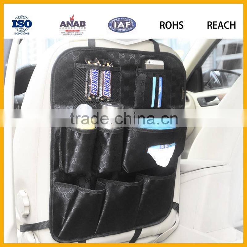 Car Back Seat Organizer Standard Size Auto Seat Multi-Pocket Travel Storage Bag