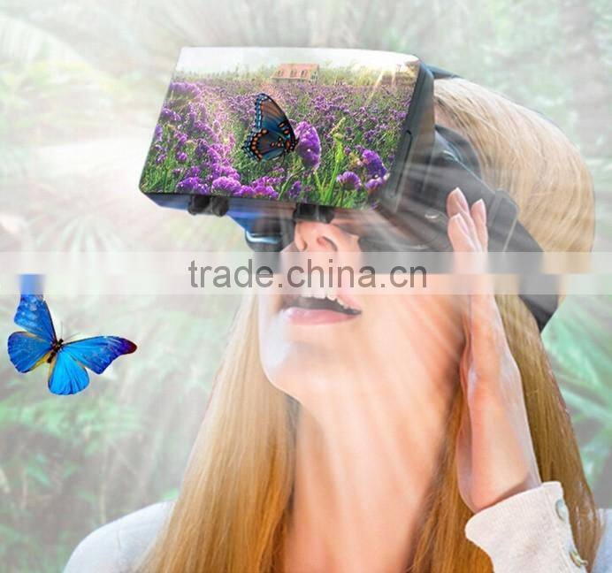 3D vr case 2016 New premium vr case for 3d movies / vr headset With Remote Bluetooth Control / vr box OEM