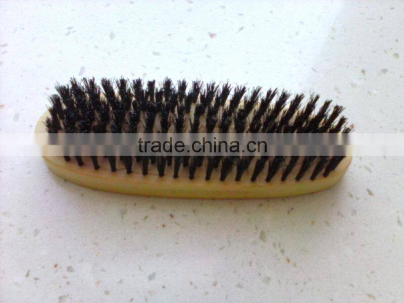 round shape wooden shoes brush with goos quality and competitive price