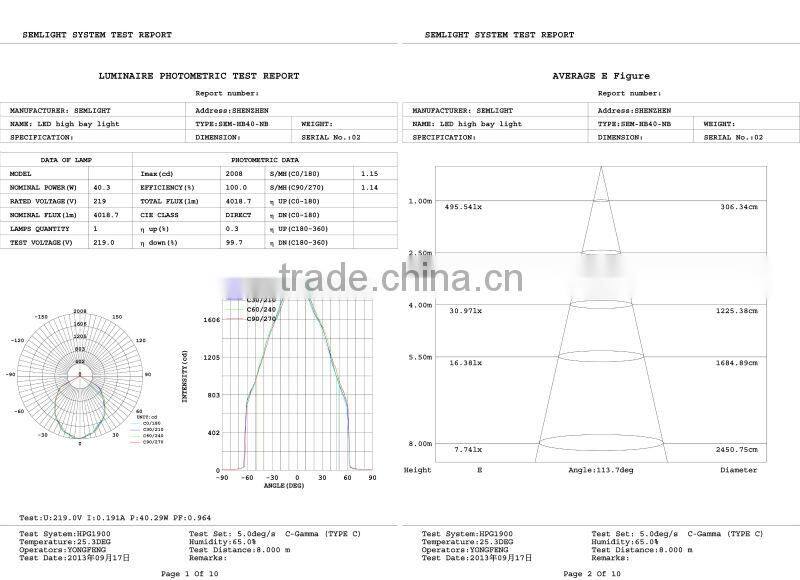 Indoor Lighting Meanwell Led High Bay Lamp Large Pendant Light