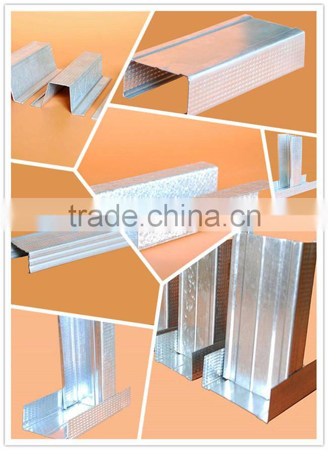 Factory price galvalume c section Batten metal stud and track for Indonesia