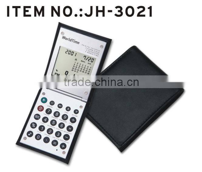 dongguan supply PU Leather Notebook With Calculato for promotion