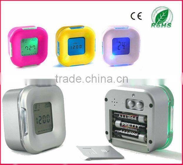 LCD egg alarm clock with music