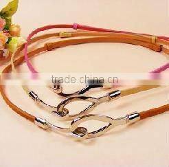 fahion lady belt with alloy buckle