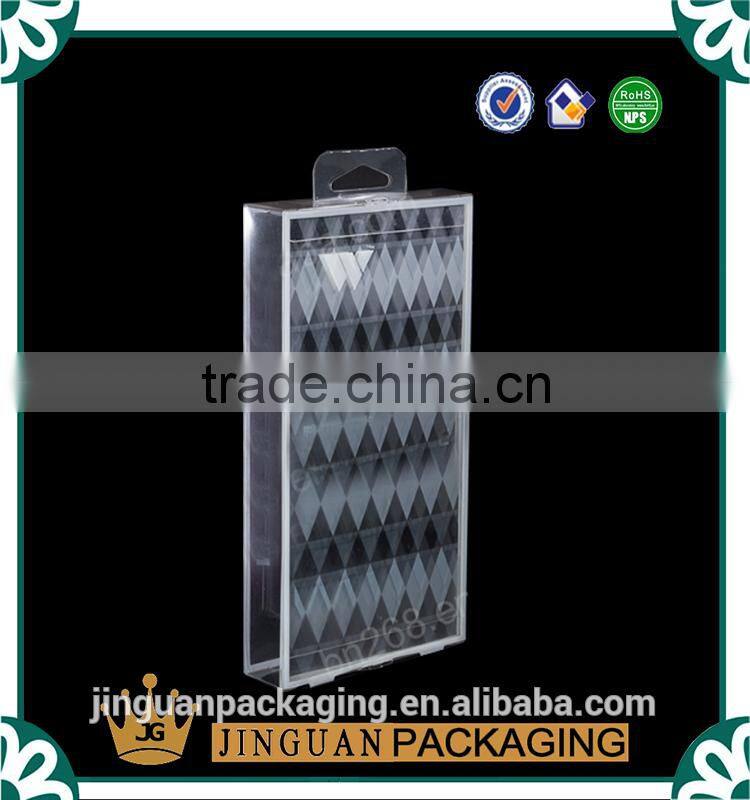 Luxury packaging custom printing high quality fashion plastic box for leather case