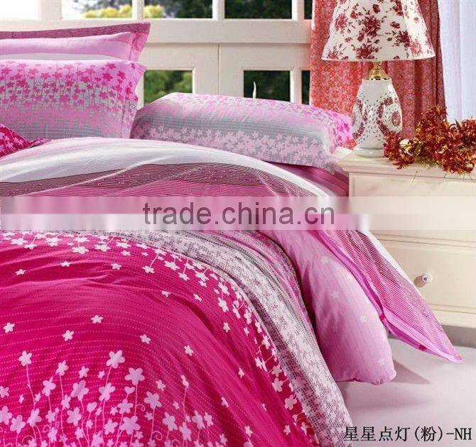 100% cotton twill reactive printed fabric for bed sheet Home Textile
