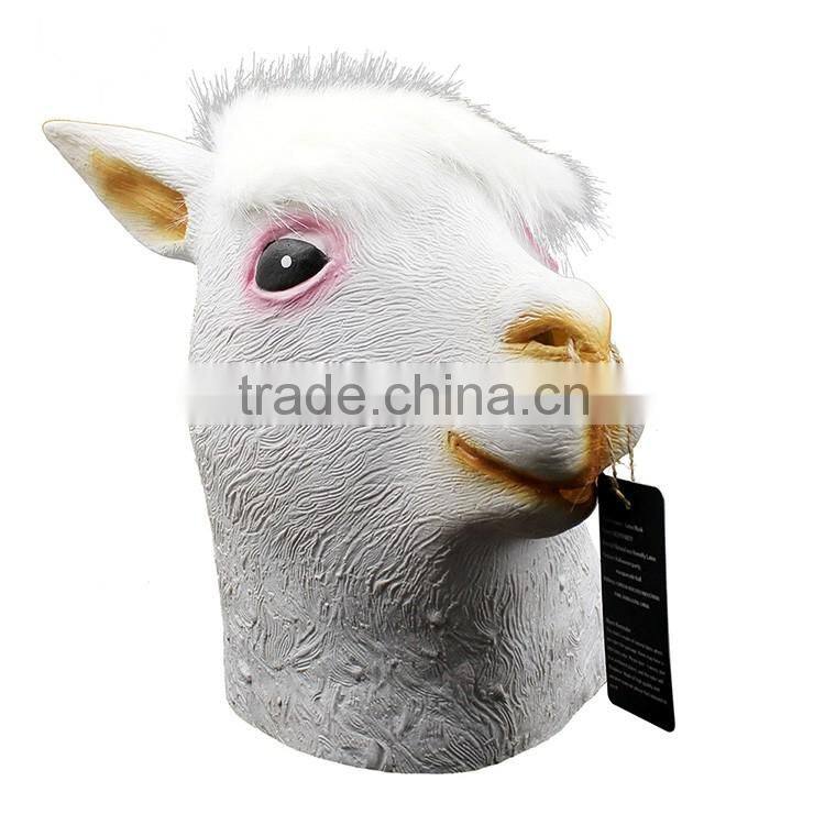 Party Animal Face Latex Mask Crossdresser for Masquerade
