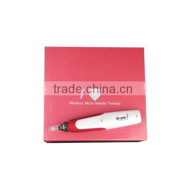 Vibrating microneedle derma roller therapy electrical derma stamp pen MYM professional version